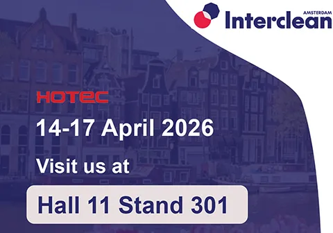 HOTEC is heading back to Interclean Amsterdam, the world's most advanced cleaning and hygiene show!