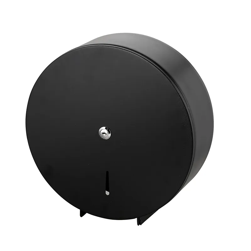 Industrial Toilet Roll Dispenser Stainless Steel Black Ø290